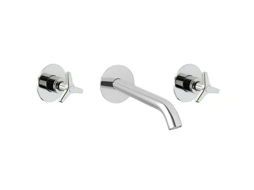TOMEO 6320310T - 3 hole wall-mounted washbasin mixer by QD Magistro Lab - view 2
